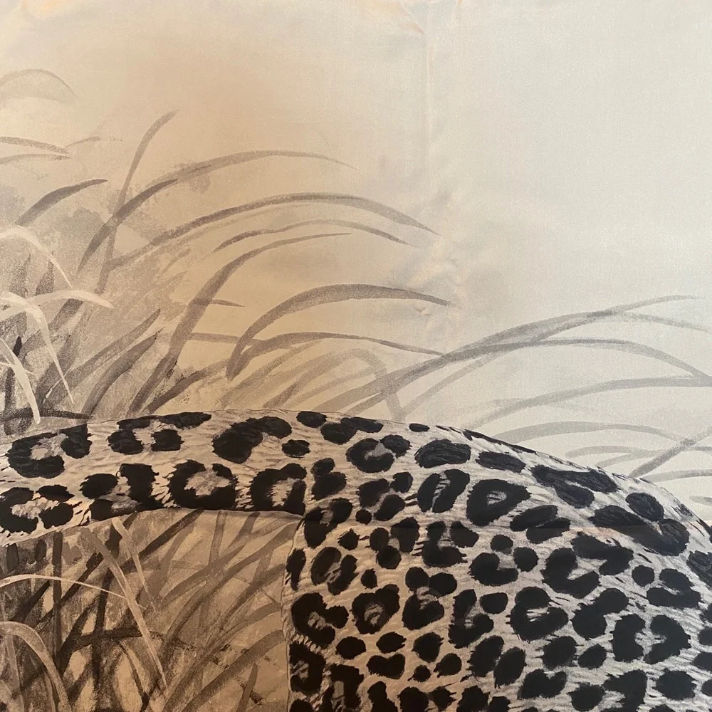 Hermes Limited Edition Retired Panthera Pardus Silk 140cm 55” Scarf Shawl Dallet - Picture 9 of 15